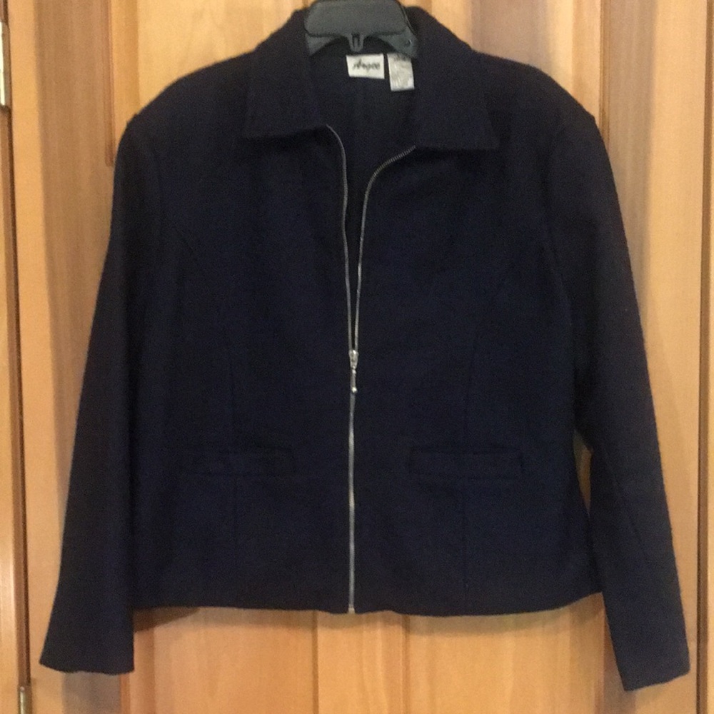 Argee navy wool blazer